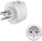 Hama Reiseadapter Typ B (3‑polig) Adapter 15a Usa/kanada