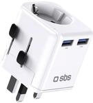Reiseadapter Usb-a (uk, Usa, Aus, Asien, Eu) &ndash; Wei&szlig;