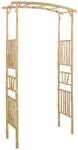 Vidaxl Garden Arch Natural 110 X 40 X 205 Cm Bamboo