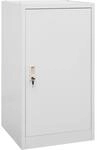 Sattelschrank Hellgrau 53x53x105 Cm Stahl Vidaxl