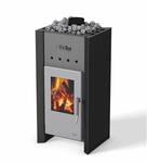 Troll 7,8 Kw Holz-saunaofen Holzbefeuerter Saunaofen Black Bimschv 2 - Fintec