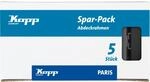 Paris &ndash; Abdeckrahmen 5x 2-fach, Farbe: Mattschwarz - 402550011 - Kopp