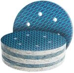Schleifpapier 150mm Klett 6-loch Korn 60 Diamant-form 45 St&uuml;ck