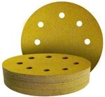 Schleifpapier 180mm Klett 8 Loch 30 St&uuml;ck 6 K&ouml;rnungen 40-240