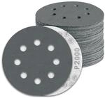 100x Schleifpapier 125mm Klett P2000 8 Loch F&uuml;r Exzenterschleifer