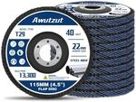 F&auml;cherscheibe 115mm T29 Korn 40 F&uuml;r Metall & Holz, 10 St&uuml;ck