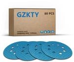 80x Klett Schleifpapier 125mm, 8-loch Korn 320 Exzenter Schleifscheiben