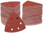 65er Set Deltaschleifpapier Klett 93mm 100 K&ouml;rnung Mit Staubabsaugung