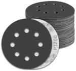 100x Schleifpapier 125mm Klett 8 Loch K&ouml;rnung 1200 F&uuml;r Exzenterschleifer