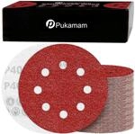 Schleifpapier 125mm Klett 40 K&ouml;rnung 120 St&uuml;ck F&uuml;r Exzenterschleifer 8 Loch