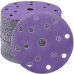 Schleifpapier 150mm Klett 80 K&ouml;rnung 15 Loch F&uuml;r Exzenterschleifer 50 St&uuml;ck