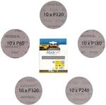 Mirka Abranet Netzschleifscheiben &Oslash; 125 Mm Klett, Mix-pack 80/120/180/240/320,...