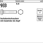 Sechskantschraube Din 933 Vg M 36 X 200 8.8