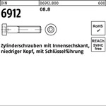 Zylinderschraube Din 6912 M.innensechskant M 6 X 25 8.8