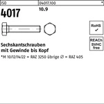 Sechskantschraube Iso 4017 Vg M 8 X 16 10.9