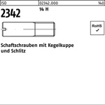 Iso 2342 Schaftschrauben Mit Kegelkuppe Und Schlitz 14 H M 3 X 10 S 400 Stk
