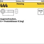 Din 444 Form B Augenschraube M16x120 Messing Blank