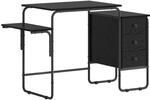 Schreibtisch Mit Stauraum Schwarz Eichen-optik 120 X 50 X 75 Cm Vidaxl