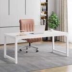 Schreibtisch 160x80cm Wei&szlig;, Computertisch Home Office, Arbeitstisch Mit Viel...