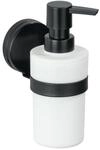 Wenko Static-loc&reg; Plus Seifenspender Pavia Schwarz, Fl&uuml;ssigseifen-spender,