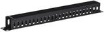 Lanberg - Metallic Cable Organiser 1u Typ A Rack 19 Schwarz
