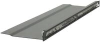 Lanview 1/2u 19" L Kabelorganisator-panel Mit Geb&uuml;rsteter Oberfl&auml;che, Schwarz,