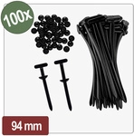Quadrios 26ca807 Befestigungsclip 26ca807 Schwarz 100 St.