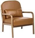 Sessel Selde Echtleder Goldbraun