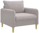 Xl-sessel Hellgrau Boucl&eacute; Vidaxl