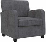 Sessel Dunkelgrau Chenille Vidaxl