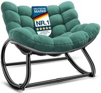 Kesser&reg; Schaukelstuhl Indoor/outdoor, Bis 120 Kg - Xxl Chillexer, Gr&uuml;n