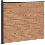 Vidaxl Fence Panel Wpc And Aluminium Brown