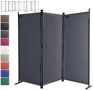 Quick-star - Paravent 6 Teilig 340x165cm Stoff Raumteiler Trennwand Balkon