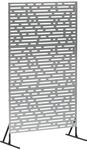 Sichtschutz 100 X 50 X 180 Cm Verzinkter Stahl Silber Vidaxl