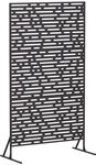 Sichtschutz 100 X 50 X 180 Cm Stahl Schwarz Vidaxl