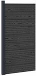 Zaunelement 95 X 186 Cm Wpc Und Aluminium Schwarz Vidaxl