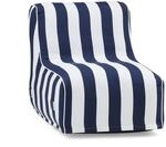 Luftsessel / Sitzsack Sitzolo Air Inkl. Fu&szlig;pumpe Blau / Wei&szlig; Hjh Living