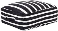 Pouf Settat Baumwolle Schwarz