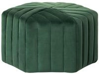 Pouf Murietta Samtstoff Dunkelgr&uuml;n