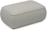 Selsey Ovo - Pouf 1-sitzer, Grau Chenille, 100 Cm