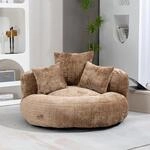 Sitzsack Mit 3 Kissen, Bequemer Lounger Mit Hohem R&uuml;cken, F&uuml;r Erwachsene &...