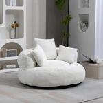 Sitzsack Mit 3 Kissen, Bequemer Lounger Mit Hohem R&uuml;cken, F&uuml;r Innen & Au&szlig;en,...