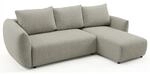 Selsey Zordo - L-form Eckschlafsofa Mit Zwei Bettk&auml;sten, Graubeiger Chenille Rechts