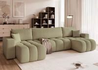 Wohnlandschaft Sofa Mit Schlaffunktion Anabel In Stoff Centaur Mintgr&uuml;n