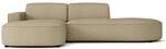 Selsey Sallmo - Ecksofa L-form, 3-sitzer, Links, Chenille Dunkelbeige, 276 Cm