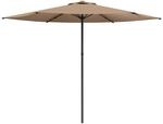 Gartensonnenschirm Rechteckig 3 X 3 M Polyester Taupe Vidaxl