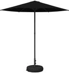 Vidaxl Garden Parasol With Base Rectangular 2.3 X 2.3 M Polyester