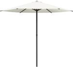 Gartensonnenschirm Rechteckig 2,3 X 2,3 M Polyester Creme Vidaxl