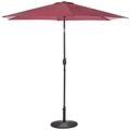 Beliani - Sonnenschirm Rot Polyester Aluminium ⌀ 270 Cm Winddach Garten...