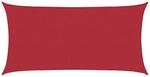Sonnensegel Rechteckig 2 X 6 M Hdpe Rot Vidaxl